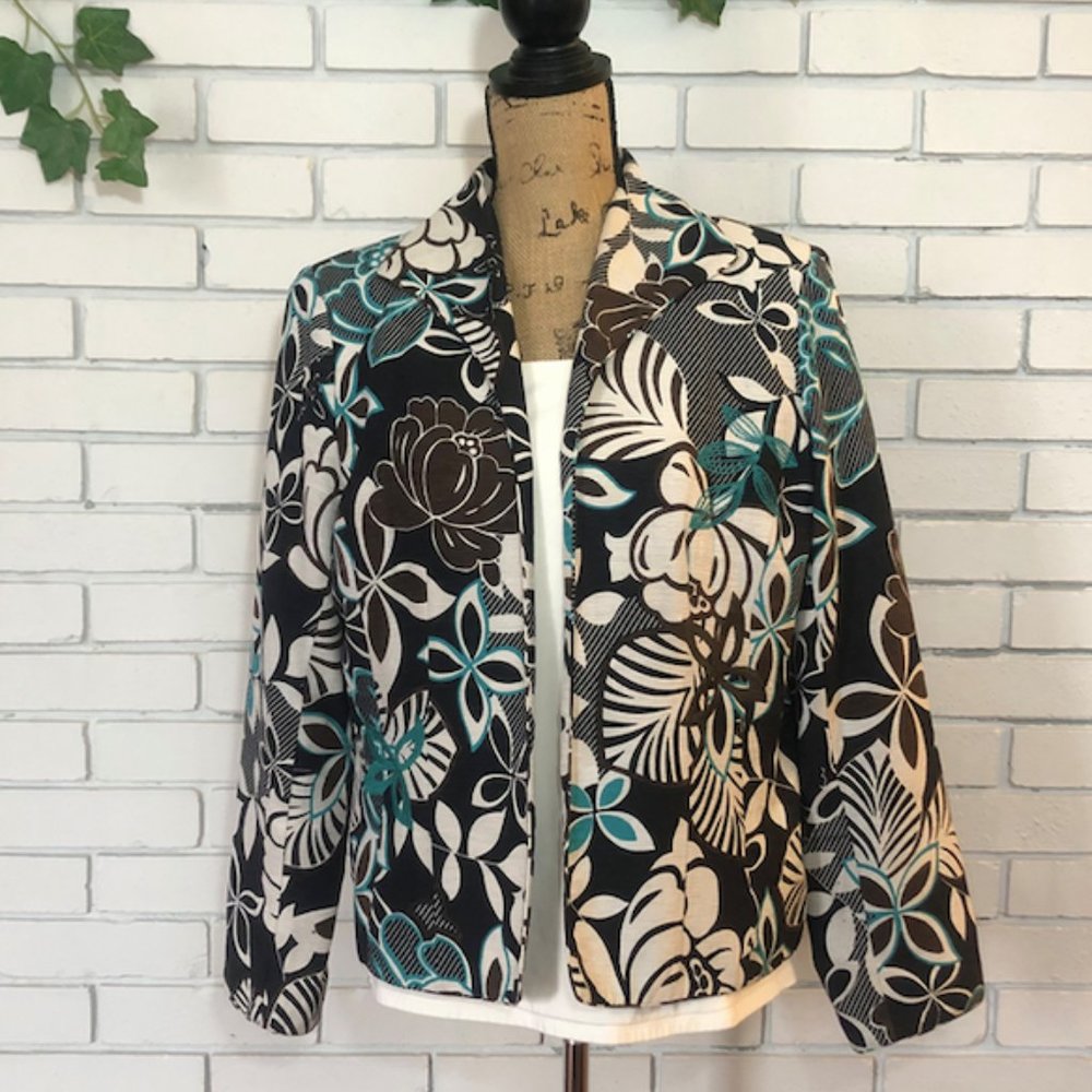 R-Q-T Floral Blazer Size 12